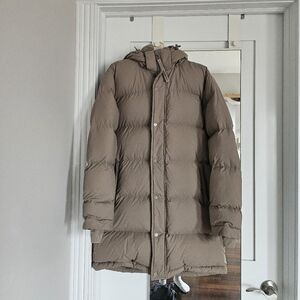 TNA super puff in modern taupe color